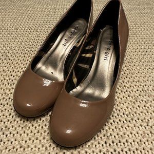 Madden Girl Tan/Nude Patent Leather Heels